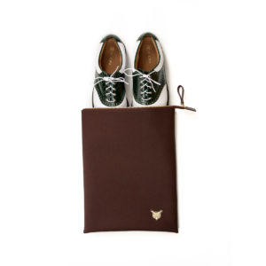 woodrow leather laptop sleeve shoe bag